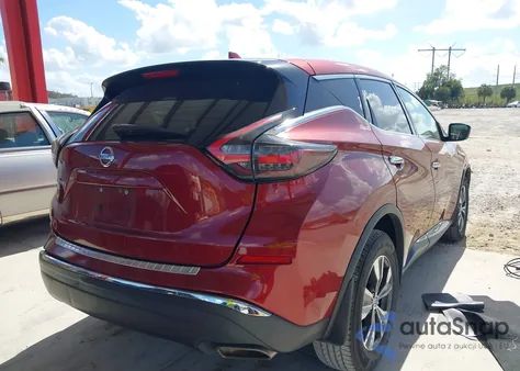 2019 Nissan Murano S z USA, uszkodzony, nr VIN 5N1AZ2MJ2KN110607